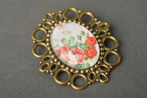 Broche hecho a mano de estilo vintage bisutería artesanal regalo para mujer - MADEheart.com