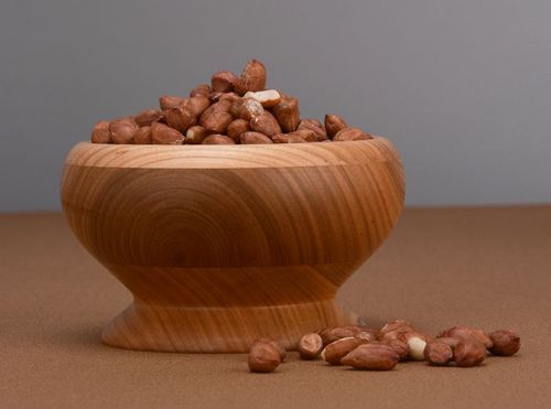 Wooden bowl with tempered glass inside surface - MADEheart.com