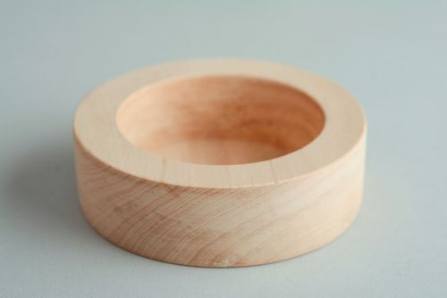 Support pour bougie en bois brut à décorer - MADEheart.com