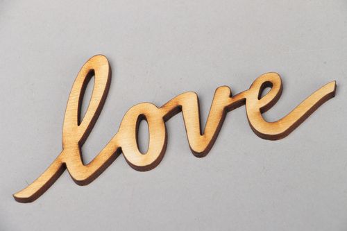 Plywood craft blank lettering Love - MADEheart.com