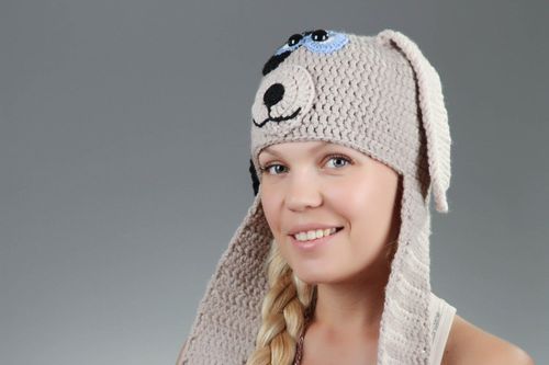 Knitted hat Doggie - MADEheart.com