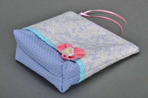 Cotton beauty bag with zipper - MADEheart.com