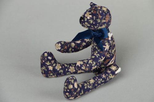 Интерьерная игрушка Синий мишка - MADEheart.com