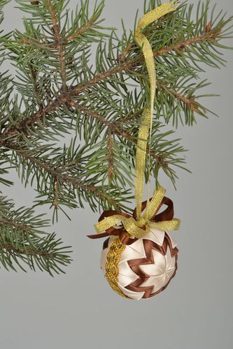Designer Christmas tree ball Coffee and Milk - MADEheart.com