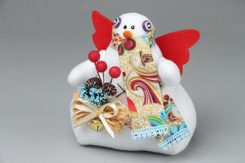 Soft New Year toy Snowman - MADEheart.com