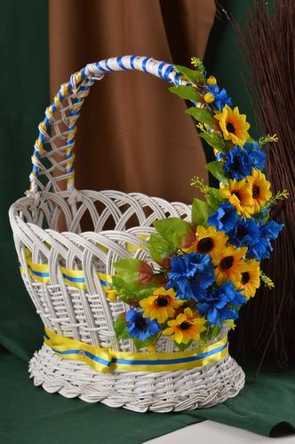 Handmade woven cute basket designer interior basket cute home element - MADEheart.com