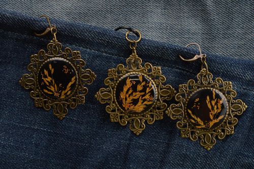 Juego de bisutería artesanal accesorios para mujer vintage regalo original - MADEheart.com