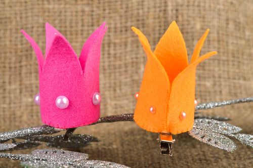 Pinzas de pelo artesanales y elegantes accesorios para niñas regalos originales - MADEheart.com