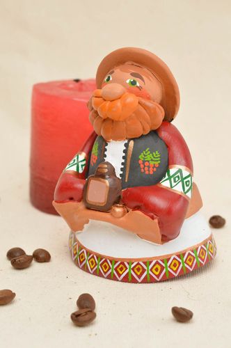 Einzigartiges ungewöhnliches Designer Deko Glöckchen aus Ton handgefertigt schön - MADEheart.com