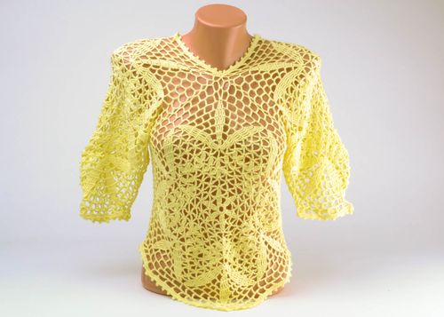 Lace crochet blouse - MADEheart.com