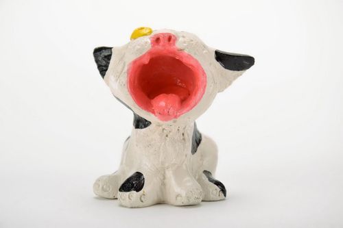 Statuette en plâtre Chat faite main - MADEheart.com