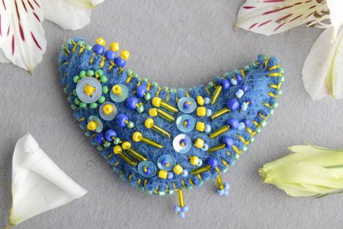 Broche original personalizado hecho a mano textil estiloso bonito para ropa - MADEheart.com