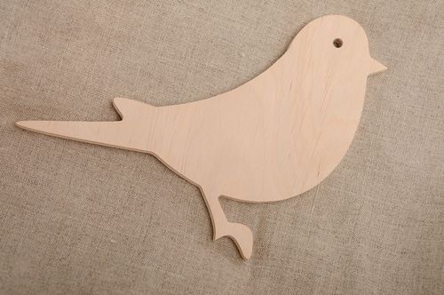 Holz Figur Vogel zum Bemalen - MADEheart.com