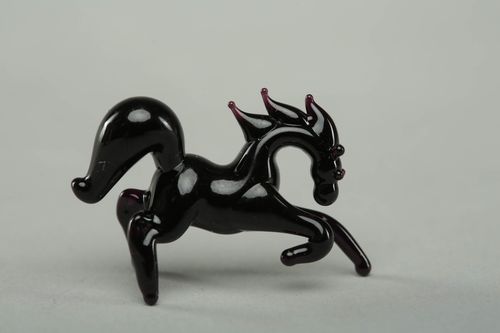 Figurine en verre au chalumeau faite main Cheval - MADEheart.com