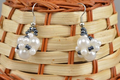 Pendientes hechos a mano con abalorios y cuentas regalo original bisutería fina - MADEheart.com