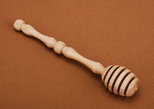 Bacchetta di legno per il miele fatta a mano cucchiaio per miele di legno - MADEheart.com