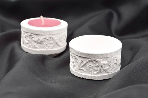 Handmade beautiful candlestick stylish decoupage blank unusual home decor - MADEheart.com