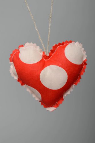 Interieur Anhänger aus Stoff Herz - MADEheart.com