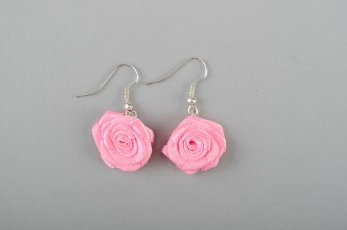 Earrings Pink Rose - MADEheart.com