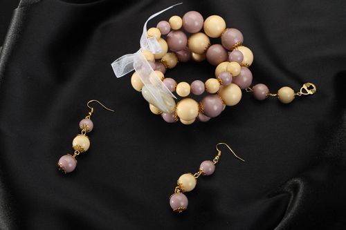 Conjunto de jóias de pérolas - MADEheart.com