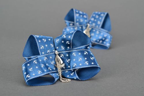 Scrunchies in marine style - MADEheart.com