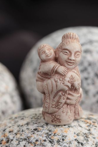 Figurine décorative fait main Petite statuette netsuke Yuan Mou Déco intérieur - MADEheart.com