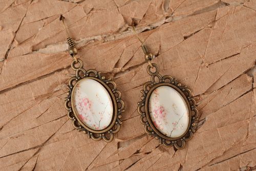 Handmade Ohrringe Designer Schmuck aus Glas Accessoires für Frauen ungewöhnlich - MADEheart.com