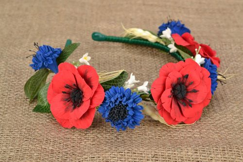 Hairband with flowers - MADEheart.com