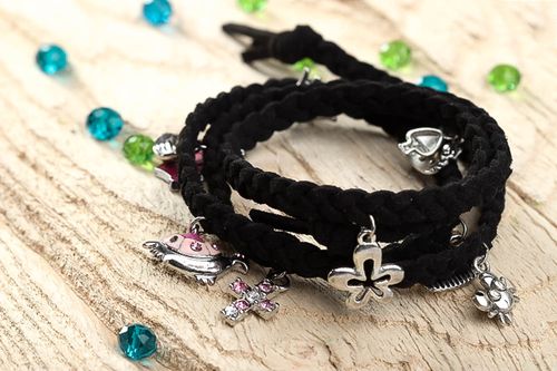 Handmade bracelet unusual gift designer accessory wide bracelet for women - MADEheart.com