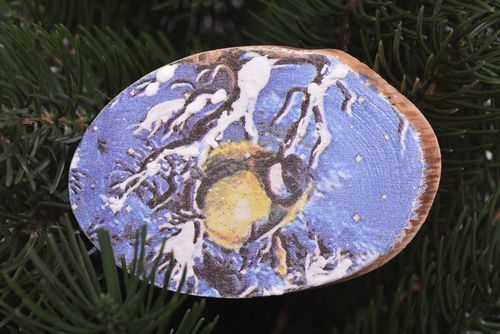 Handmade Kühlschrank Magnet Deko für die Küche Wohn Accessoire aus Holz Gimpel - MADEheart.com