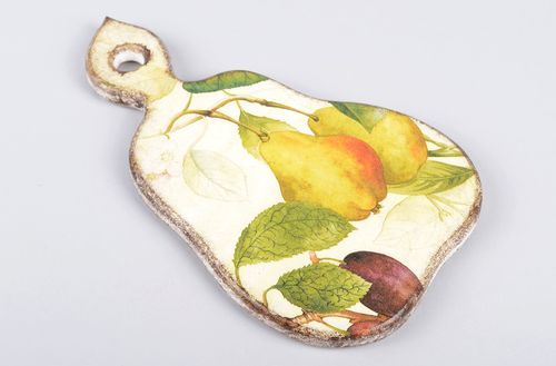 Tabla decorada hecha a mano decoupage accesorio de cocina objeto decorativo - MADEheart.com