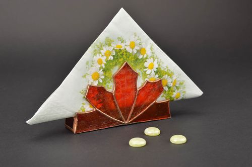Handmade Serviettenhalter Glas Küchen Zubehör Deko Idee originelles Geschenk - MADEheart.com
