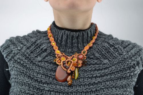 Handmade necklace Autumn Bouquet - MADEheart.com
