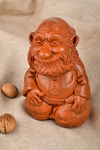 Unusual handmade plaster figurine sculpture art the living room small gifts - MADEheart.com