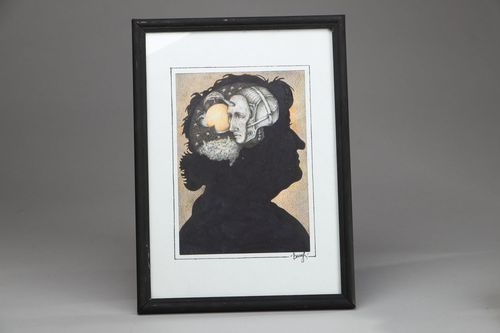 Cuadro gráfico moderno Noche en la planeta - MADEheart.com