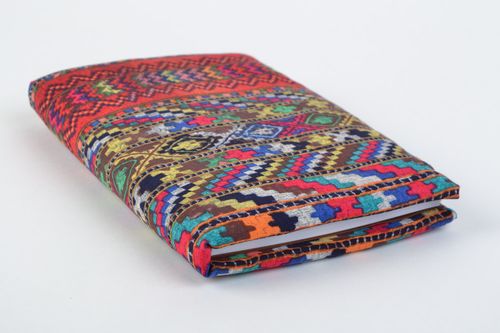 Bloc de notas artesanal con funda de tela de 60 hijas estiloso - MADEheart.com