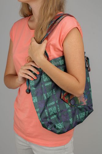 Borsa interessante di stoffa fatta a mano borsetta bella accessorio da ragazza - MADEheart.com