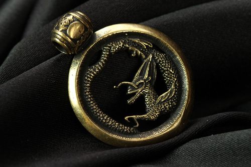 Colgante de bronce de forma redonda - MADEheart.com