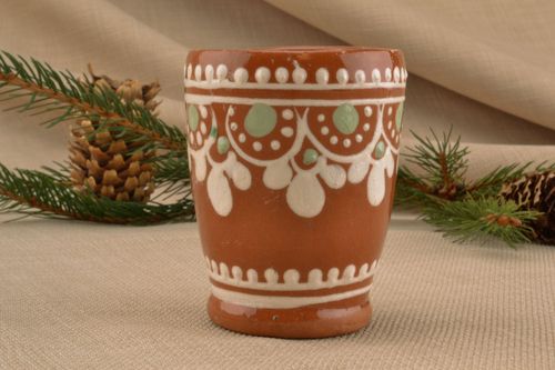 Homemade ceramic shot glass - MADEheart.com