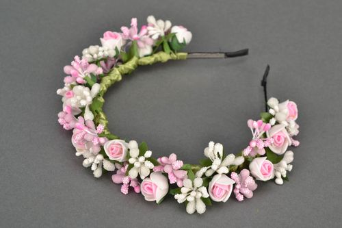 Diadema para el pelo con rosas - MADEheart.com