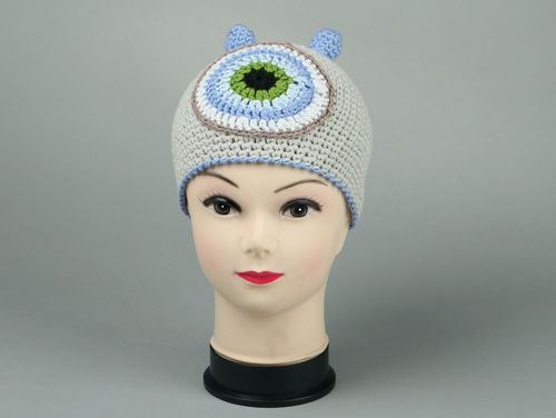 Childrens knitted hat Monster - MADEheart.com