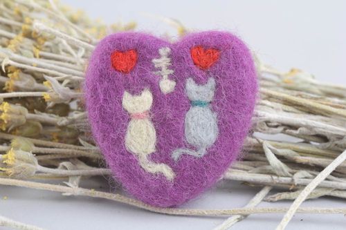Body soap scrubber In love cats - MADEheart.com