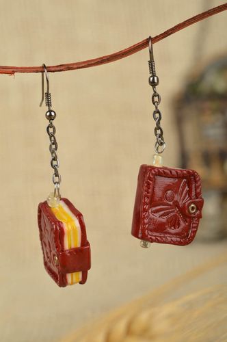 Handmade earrings plastic earrings handcraft earrings plastic bijouteire - MADEheart.com