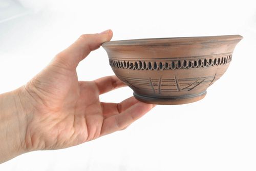 6 5 oz ceramic handmade cereal bowl in ethnic style 1lb  - MADEheart.com