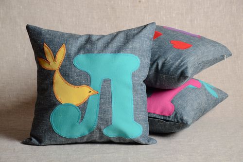 Weiches handgemachtes Sofakissen mit Bezug samt Reißverschluss für Kinderzimmer - MADEheart.com