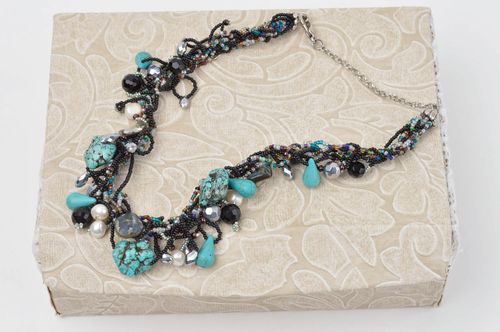 Handmade accessory designer necklace bead necklace elite jewelry gift for her - MADEheart.com