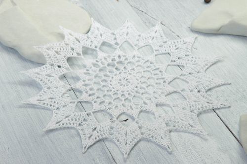 Handmade table napkin decorative crochet napkin home textiles the living room  - MADEheart.com