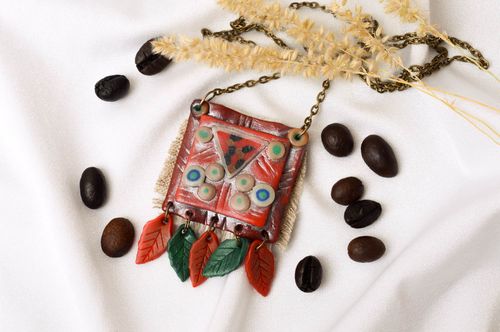 Handmade ethnic jewelry pendant necklace chain necklace designer accessories - MADEheart.com