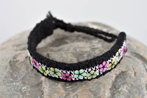 Handmade children bracelet elite black jewelry stylish cute accessories - MADEheart.com