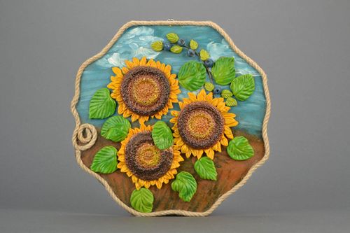 Modern painting Sunflowers - MADEheart.com